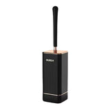 Wall Mounted Toilet Brush Holder Set Bathroom Cleaning Brush for Home Restroom - Black