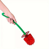 Soft Wool Toilet Brush with Long Handle Plastic Cleaning Brush Household Tool - Extra Image