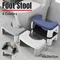 Toilet Stool Anti-Slip Bathroom Footstool for Home Use with Stable Support Design - Black