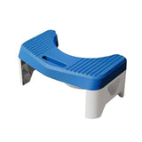 Thickened Toilet Squatting Stool Bathroom Footstool Household Restroom Pad - Blue - Rear View