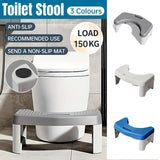 Thickened Toilet Squatting Stool Bathroom Footstool Household Restroom Pad - Grey