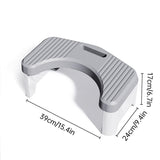 Thickened Toilet Squatting Stool Bathroom Footstool Household Restroom Pad - Grey