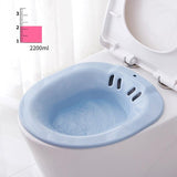 Au Portable Hemorrhoid Therapy Sitz Bath Toilet Bidet Tub For Pregnant Patientau - Blue - Side View