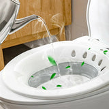 Foldable Toilet Sitz Bath Basin for Personal Hygiene and Daily Cleaning Use - Top-Down View