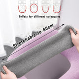 Soft Toilet Seat Bathroom Washable Warmer Cushion Mat Cover Pad Hook New Lid  Au - Blue - Extra Image