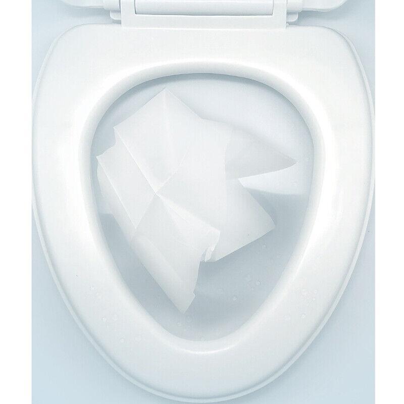 50Pcs Toilet Seat Paper Covers Disposable Sanitary Travel Biodegradable Hygienic