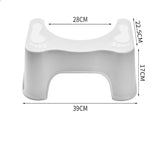 1X Sit And Squat Squatty Potty Stool Non-Slip Toilet Stools Healthy - Side View