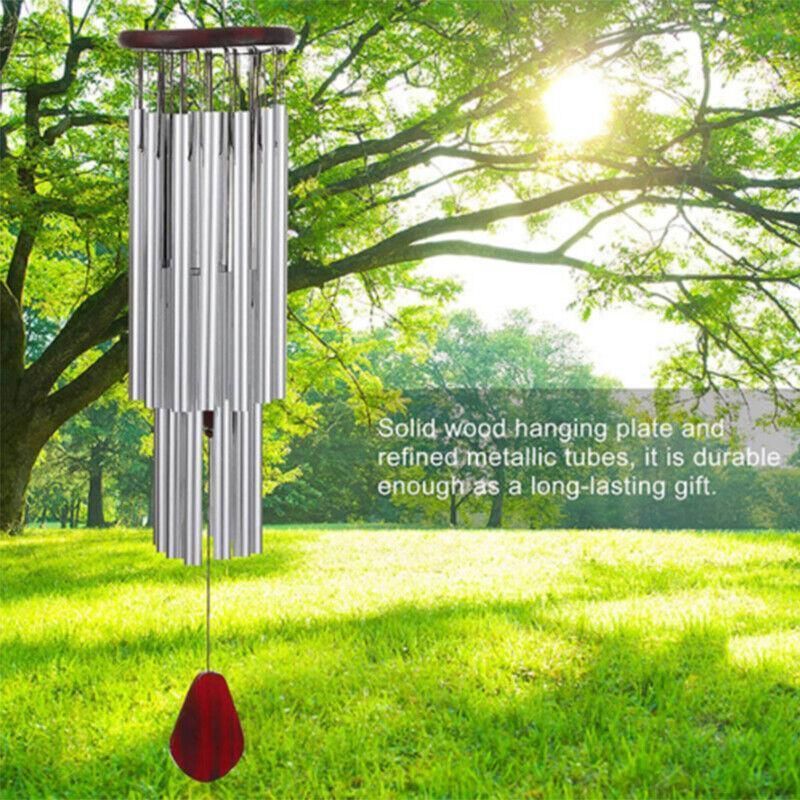 Outdoor Garden Wind Chimes Large Deep Tone Windchime Chapel Bell Home Decor - 6 Tubes