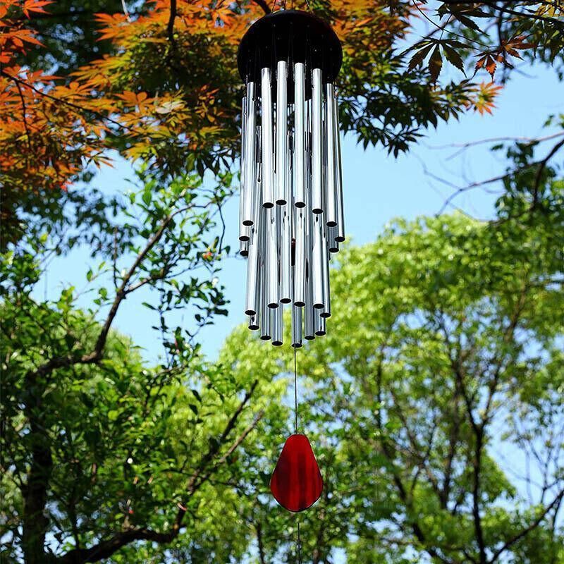Outdoor Garden Wind Chimes Large Deep Tone Windchime Chapel Bell Home Decor - 6 Tubes