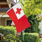 Tonga National Flag 90x150cm Outdoor Polyester Banner with Eyelets