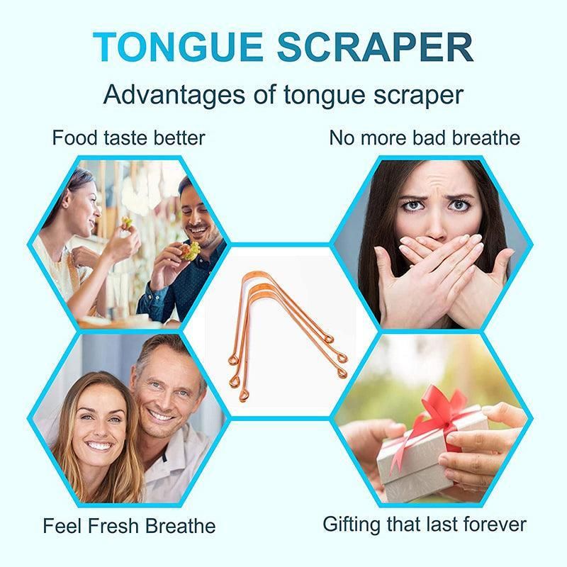 Pure Copper Tongue Scraper Cleaner Thick 12Gm Ayurvedic Dental Hygiene Oral Care - 1PC