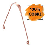 Pure Copper Tongue Scraper Cleaner Thick 12Gm Ayurvedic Dental Hygiene Oral Care - 1PC - Extra Image