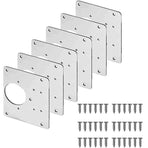Hinge Repair Plate Rust Resistant Steel Furniture Cupboard Repair Mount Tool - 1SET