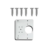 Hinge Repair Plate Rust Resistant Steel Furniture Cupboard Repair Mount Tool - 1SET - Rear View