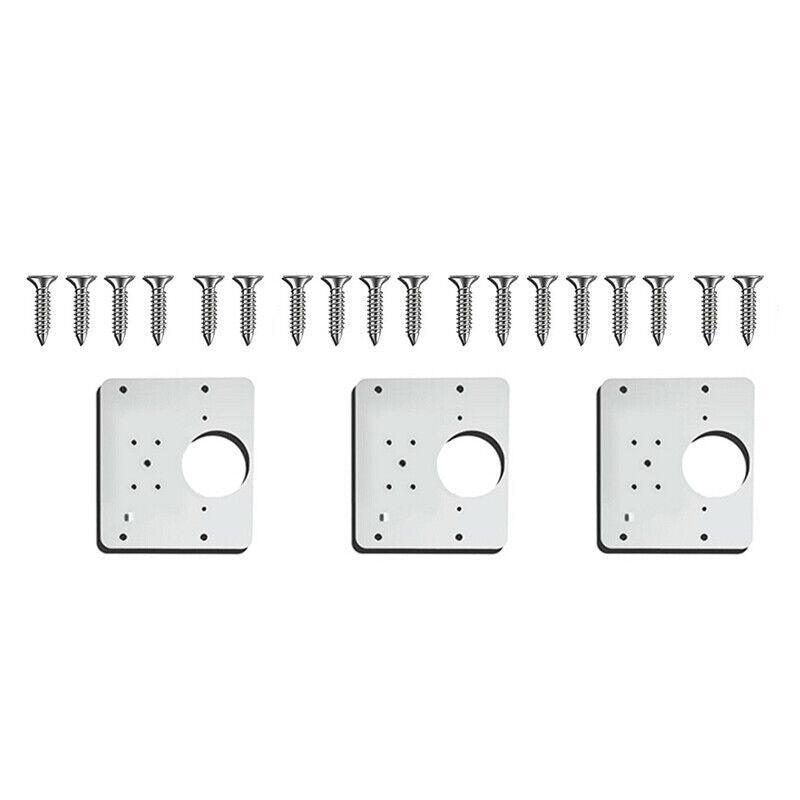 Hinge Repair Plate Rust Resistant Steel Furniture Cupboard Repair Mount Tool - 1SET