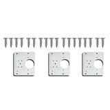 Hinge Repair Plate Rust Resistant Steel Furniture Cupboard Repair Mount Tool - 1SET - Close-Up Angle