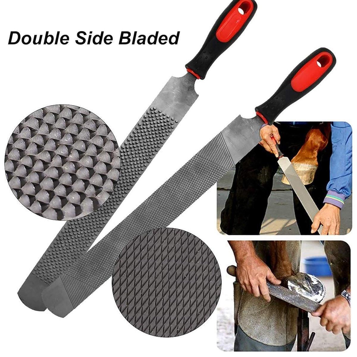 14 Inch Shoe Repair Tool Set Pliers Knife File Horseshoe Shear Hoof Trimming Kit