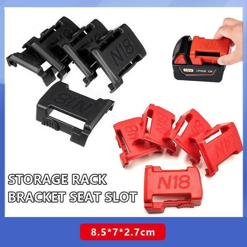 5Pcs Battery Mount Holder Stand For Milwaukee M18 18V Tool Battery Accessoriesau