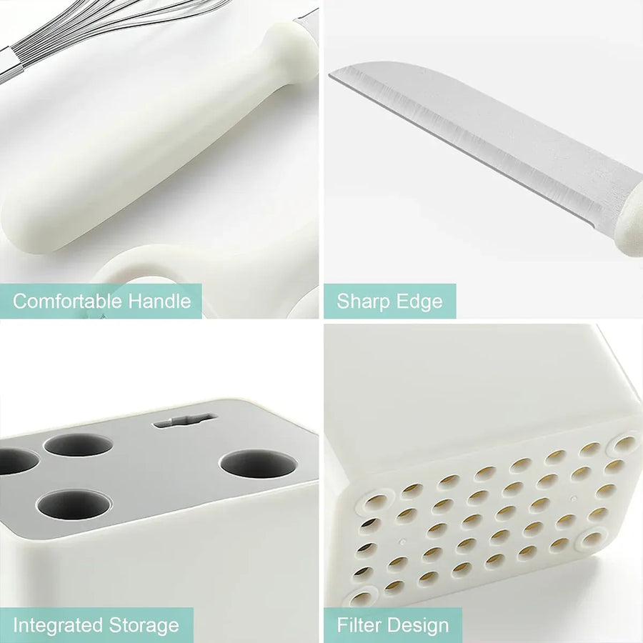 6PCS Kitchen Tool Set Stainless Steel Durable Safe for Home Kitchen Cooking