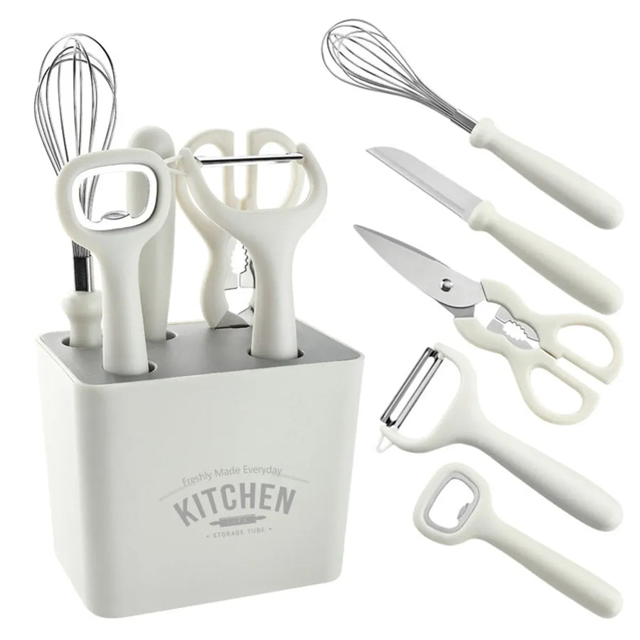 6PCS Kitchen Tool Set Stainless Steel Durable Safe for Home Kitchen Cooking
