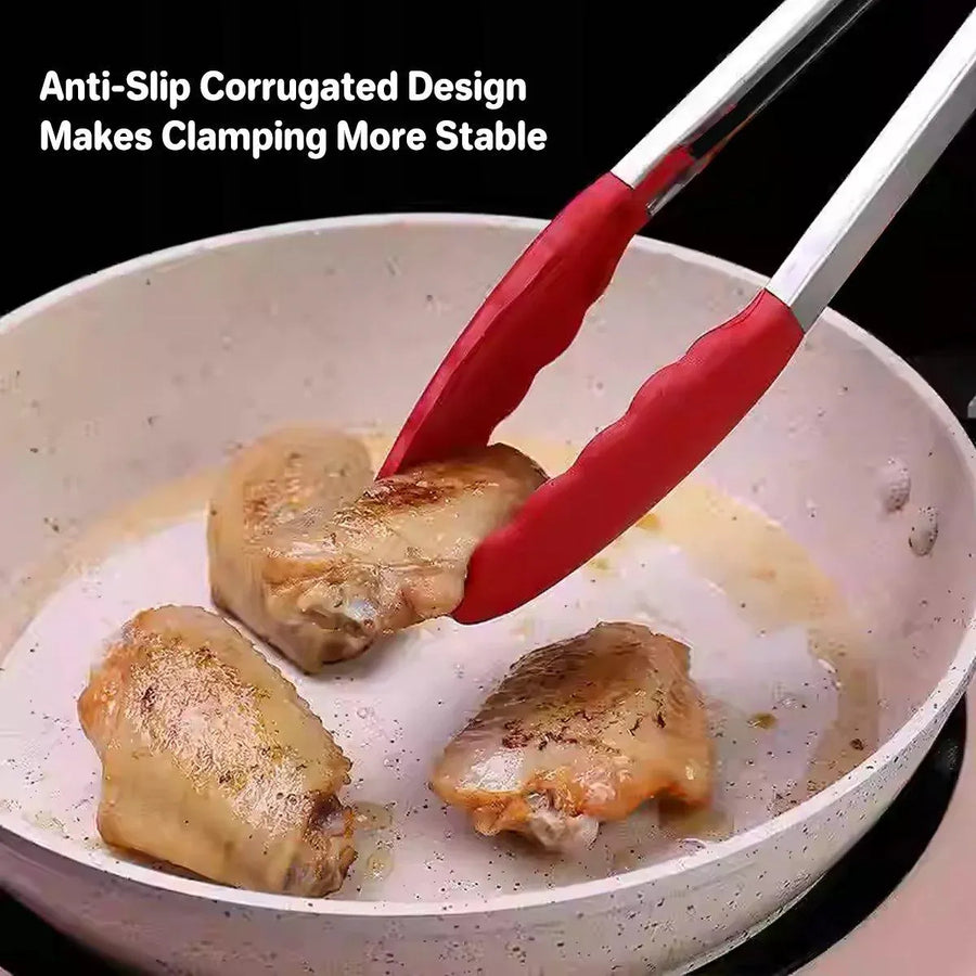 5pcs Kitchen Food Clamps Scalding Resistant Barbecue Tongs Cooking Clamp Set