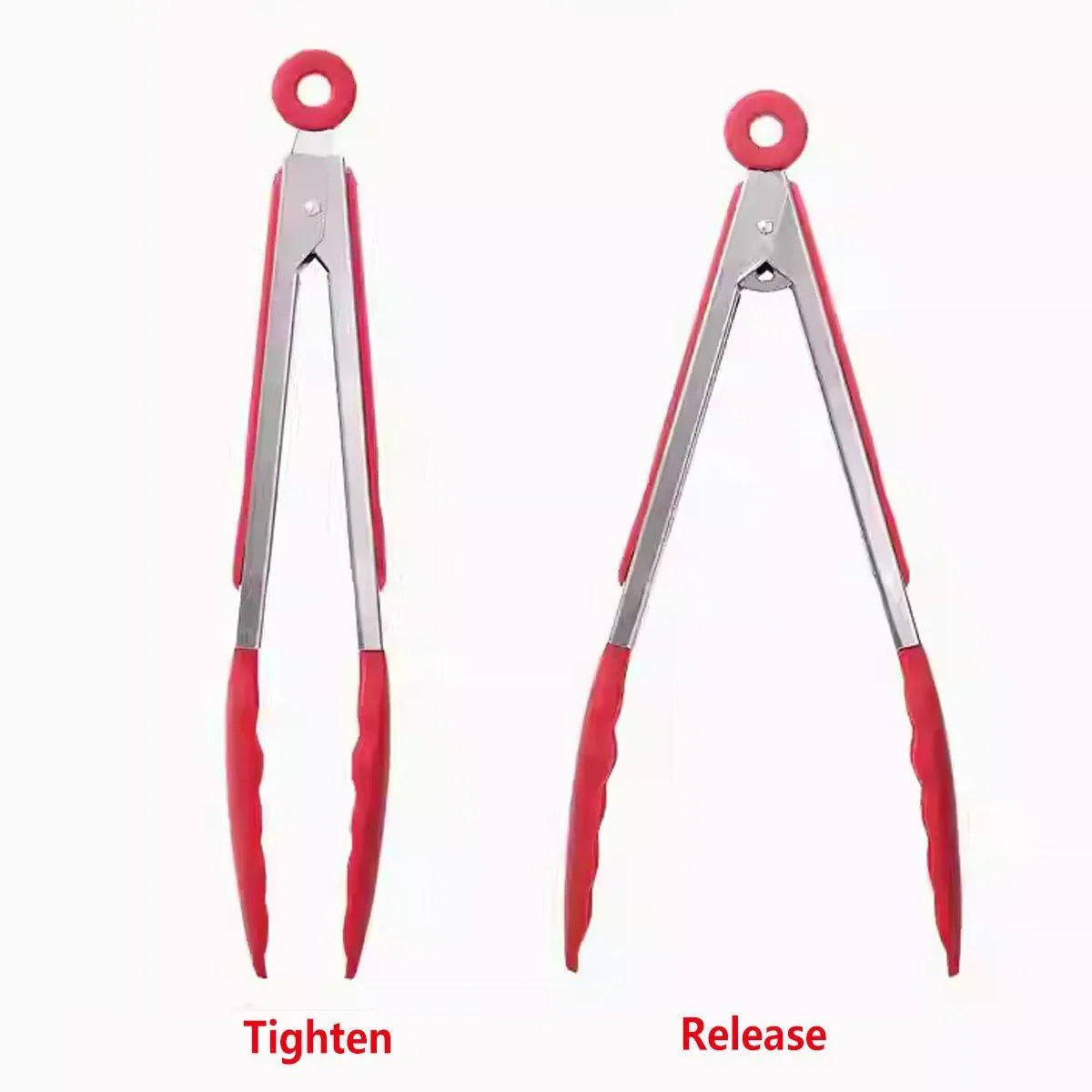 5pcs Kitchen Food Clamps Scalding Resistant Barbecue Tongs Cooking Clamp Set