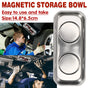 Stainless Steel Strong Grip Bowl Tool Tray Set for Garage and Workshop Storage