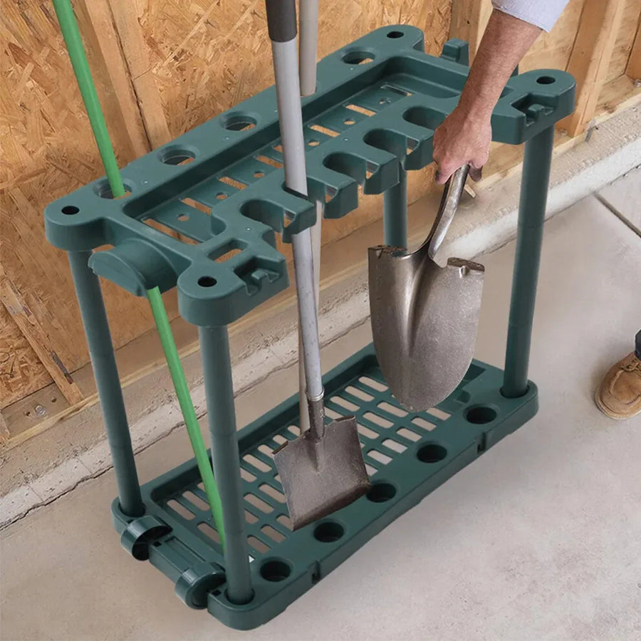 Tool Storage Rack Garden Shed Garage Organizer Handle Holder Wall Mount for Farm
