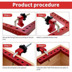 Right Angle Ruler Woodworking Clamp L Type Scribe Positioning Holder Tool