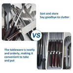 Drawer Dividers Kitchen Knife Organizer Storage Rack Holder Tray Utensil Insert