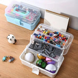 Translucent Three Layer Toolbox Multifunctional Folding Storage Box Organizer - Extra Image