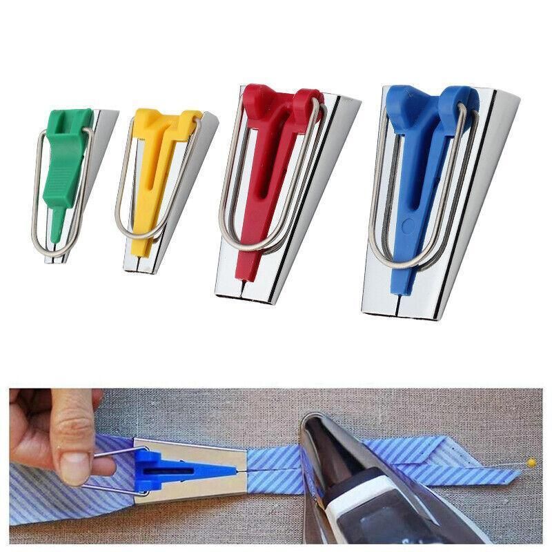 61Pcs Fabric Bias Tape Maker Sewing Binding Quilting Tool Presser Foot Kit Craft