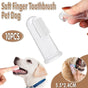 10PCS Pet Finger Toothbrush Soft Silicone Dog and Cat Teeth Cleaning Tool