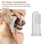10PCS Pet Finger Toothbrush Soft Silicone Dog and Cat Teeth Cleaning Tool