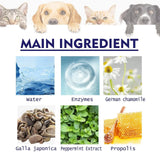 Pet Oral Care Cats Dogs Clean Bad Breath Tartar Stains Teeth Whitening Kit - Top-Down View
