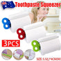 3X Toothpaste Squeezer Bathroom Tube Easy Stand Dispenser Rolling Holder Seat