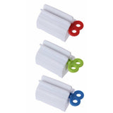 3X Toothpaste Squeezer Bathroom Tube Easy Stand Dispenser Rolling Holder Seat - Front View
