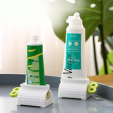 3X Toothpaste Squeezer Bathroom Tube Easy Stand Dispenser Rolling Holder Seat - Side View