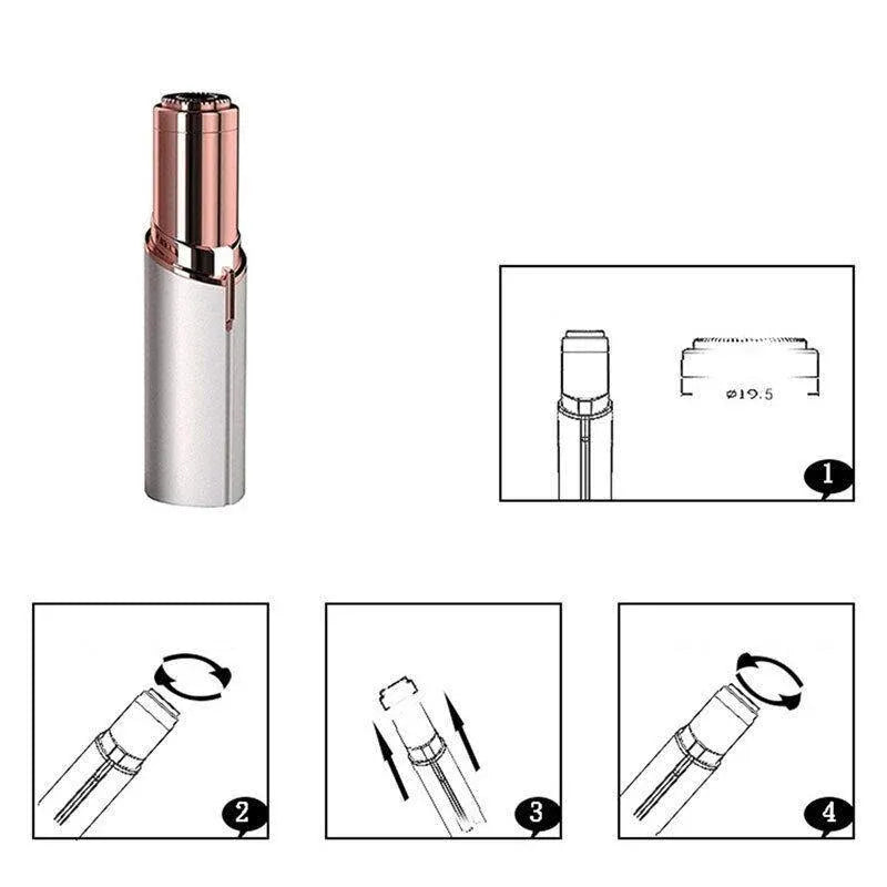 4Pcs For Gen1 Flawless Touch Facial Clean Hair Remover Replacement Heads Blades