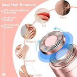 4Pcs For Gen1 Flawless Touch Facial Clean Hair Remover Replacement Heads Blades - Low Angle