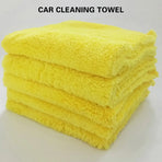 10PCS Microfiber Cleaning Cloths Car Detailing Towels Polishing Rags No Scratch - Grey