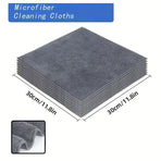 50pcs Microfibre Cleaning Cloths Household Car Dusting Wipes Reusable Soft Towel