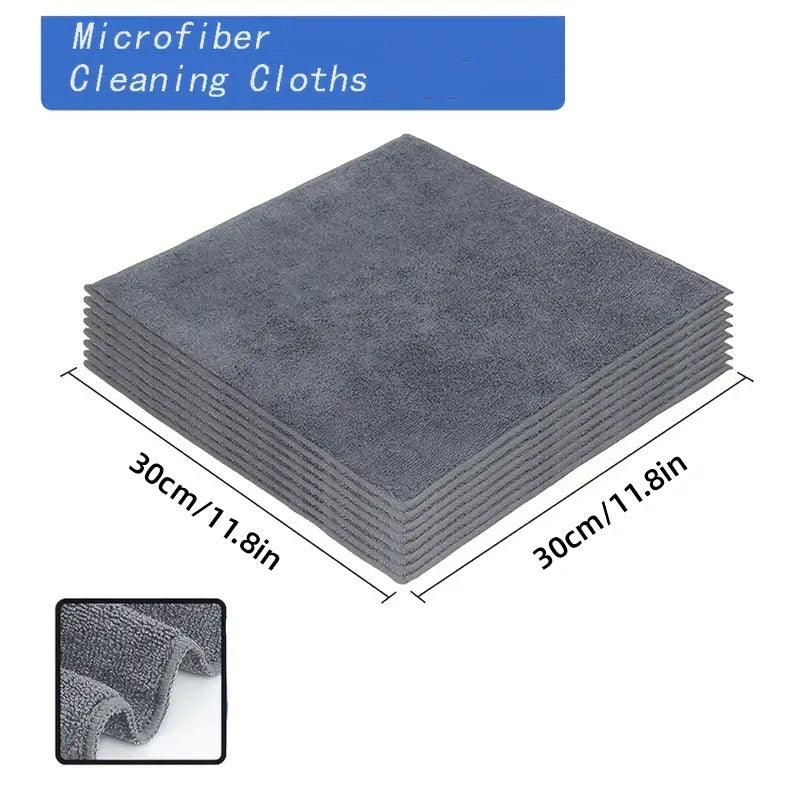 50pcs Microfibre Cleaning Cloths Household Car Dusting Wipes Reusable Soft Towel