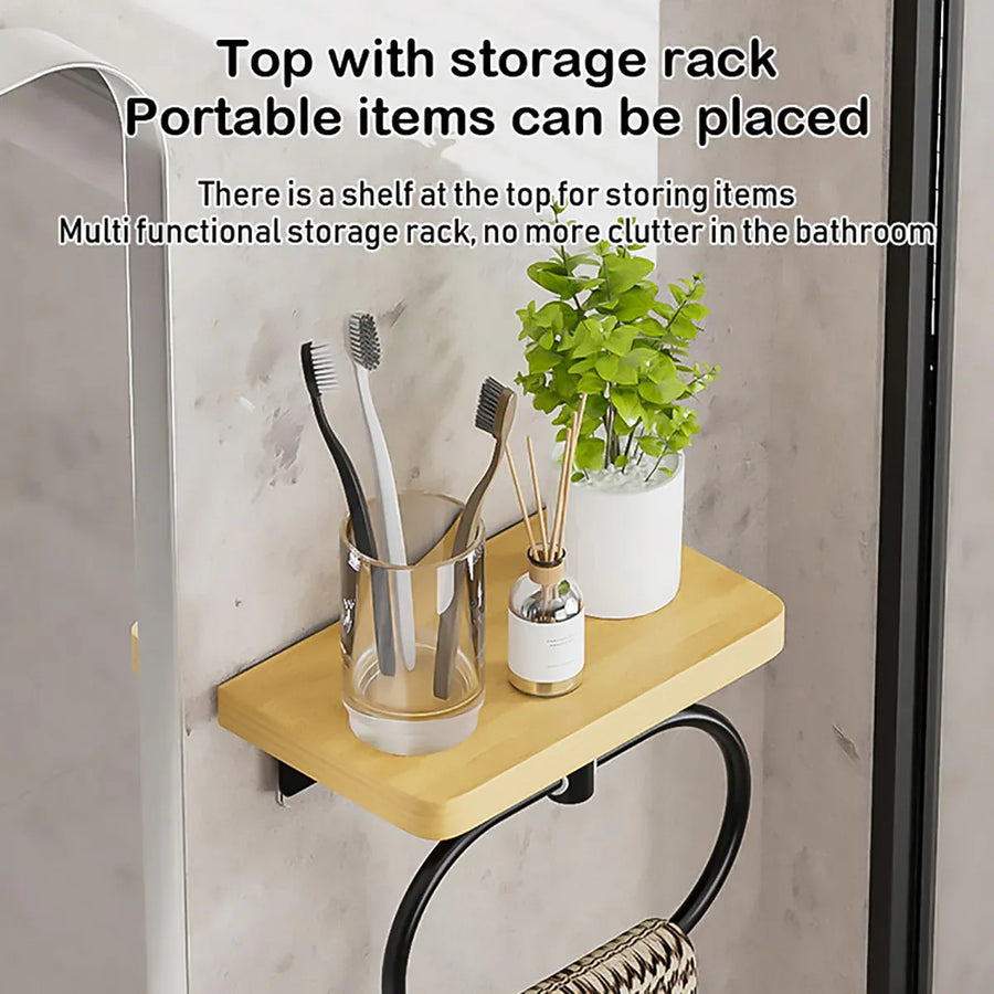 Towel Rack for Bathroom Shower Wall Mounted Rustproof Space Saving Durable