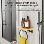 Towel Rack for Bathroom Shower Wall Mounted Rustproof Space Saving Durable