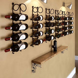 Multifunctional Wall Mounted Bathroom Storage Rack Multi Layer Towel and Wine - Top-Down View