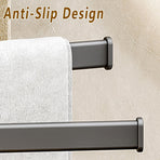 Rotating Towel Rack Wall Mounted Bathroom Shelf Multi Rod Swivel Towel Holder