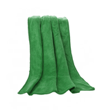 Microfiber Towel Gym Sport Footy Travel Camping Swimming Beach Bath Microfibre - Green - Close-Up Angle