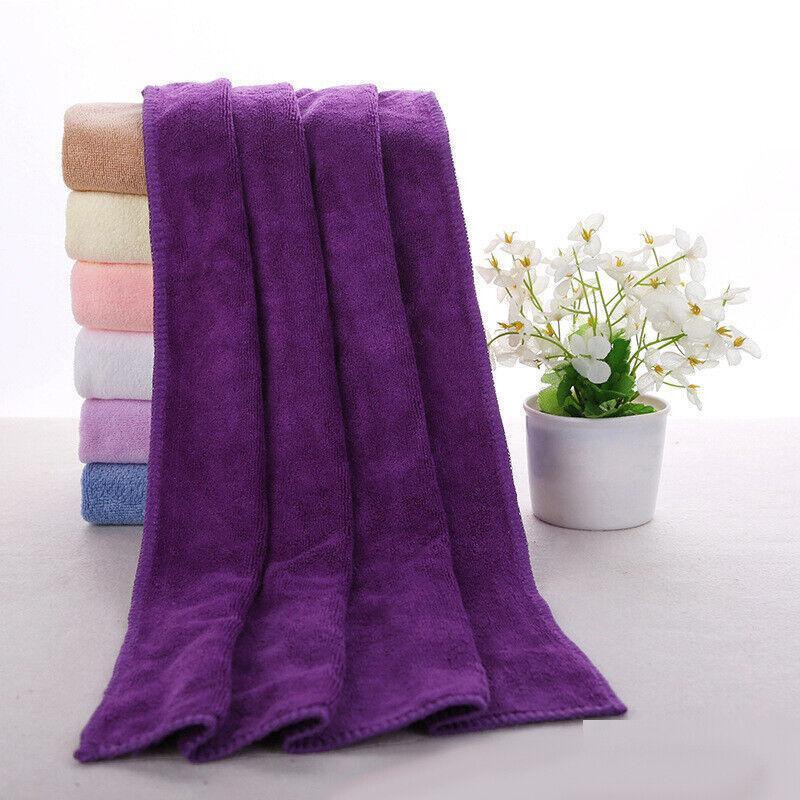 Microfiber Towel Gym Sport Footy Travel Camping Swimming Beach Bath Microfibre - Pink