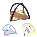 Breathable Pet Hammock Cat Bed with Fun Cartoon Bell Toy Cat Tent Supplies - Little Bee